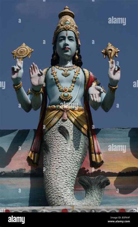 Statue of Matsya first avatar of Vishnu , Sri Srinivasa Perumal Temple ...