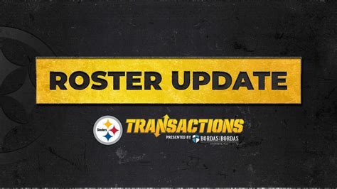 Roster moves continue for Steelers