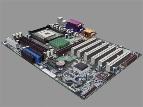 Computer Motherboard Free 3d Model - .3ds, .Obj - Open3dModel