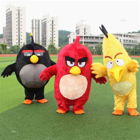 High Quality Angry Red Bird Mascot Costume For Adults Angry Red Bird Mascot Costume Material ...