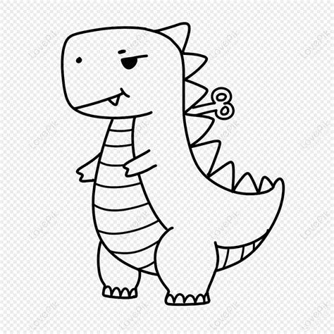 Toy Dinosaur Stick Figure Lineart, Black And White, Stick Figure Lineart, Doodle Stick Figure ...