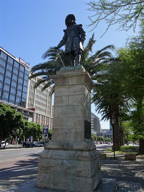 Jan van Riebeeck Statue in the city Cape Town