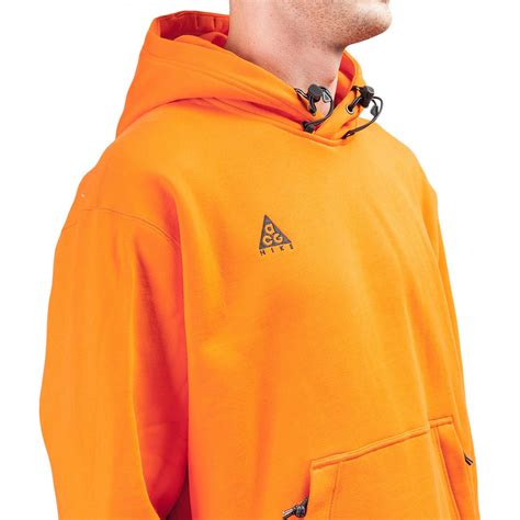 Nike Cotton Hoodie in Orange for Men - Lyst