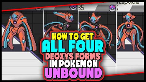 Pokemon Unbound Legendary Locations - Deoxys and it's All Forms - YouTube