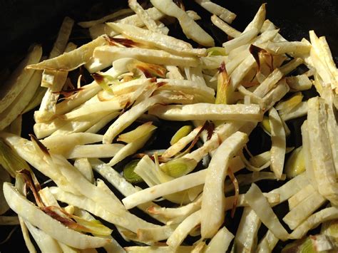 Riverdog Farm CSA: Roasted Celery Root Fries with Green Garlic