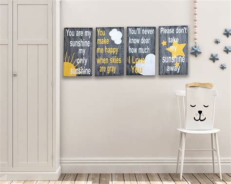 You Are My Sunshine Nursery Wall Decor | Rusticly Inspired Signs