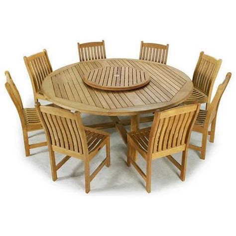 Teak Wood Round Dining Table at Rs 80000/set | Teak Wood Dinning Table in Nagpur | ID: 13140505791