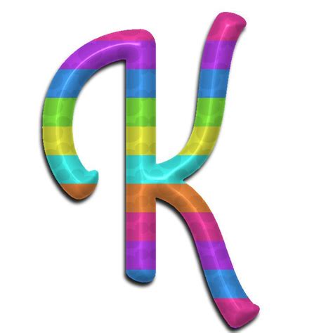 Rainbow K | Alphabet and numbers, Alphabet, Color me