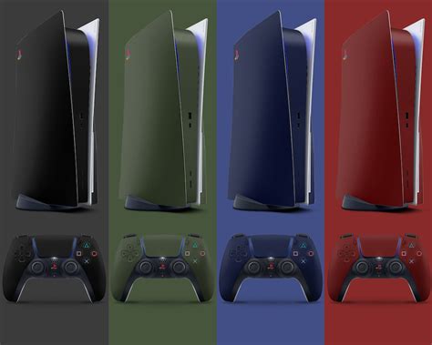 Classic Retro Black PS5 Skin Navy Red Khaki Green Playstation - Etsy