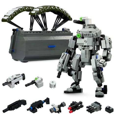 Buy MyBuild Mecha Frame Armed Forces Stryker 7003 - Light Gray Robot Mech Toy and Weapon Pack ...