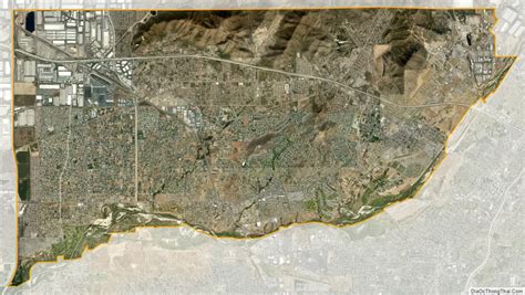 Map of Jurupa Valley city - Thong Thai Real