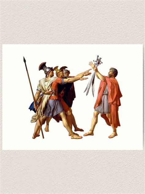 "Oath of the Horatii" Art Print for Sale by Tyrannus | Redbubble