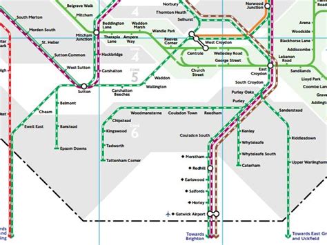 Gatwick Airport debuts on London Tube map | The Independent | The ...