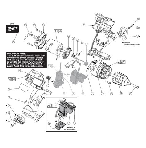 Milwaukee 2601-20 Parts List | Milwaukee 2601-20 Repair Parts | OEM Parts with Schematic Diagram