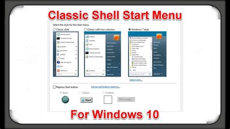 Classic Shell Start Menu for Windows 10 - YouTube