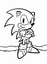 Classic Sonic Coloring Pages sketch template