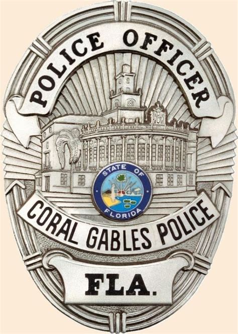 Coral Gables FL PD | Police, Badge, Police badge