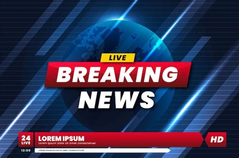 Breaking news banner template | Free Vector