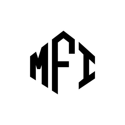 MFI letter logo design with polygon shape. MFI polygon and cube shape logo design. MFI hexagon ...