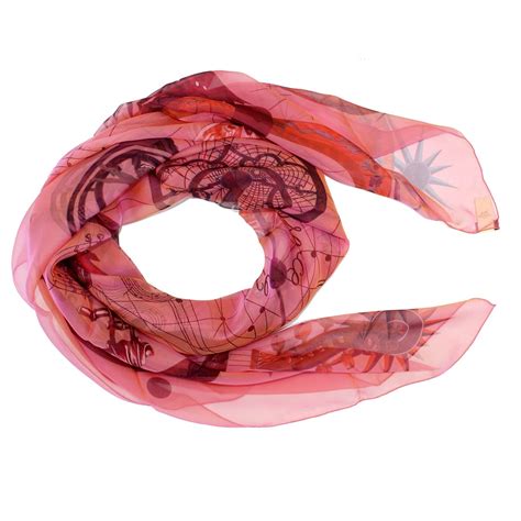 Hermes Scarf Fuchsia Quintessence - Extra Large Chiffon Silk Square Sc ...