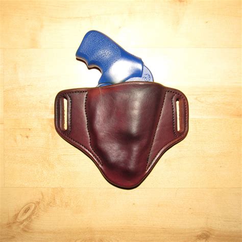 Leather Holster for Ruger LCR with Ruger LaserMaxx Laser, custom crafted from premium leather ...