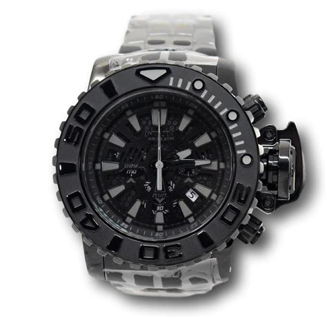 Invicta Sea Hunter Double Black 70mm Swiss Chronograph Watch EXCLUSIVE 31469 | eBay