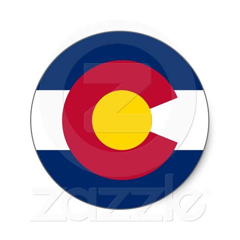 Colorado State Flag Classic Round Sticker | Zazzle.com in 2021 | Colorado state flag, State ...