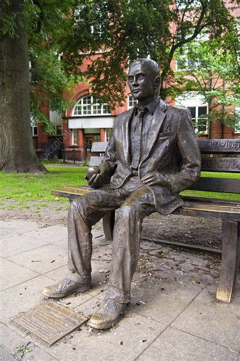 Alan Turing statue, Manchester, UK - Stock Image - C039/4693 - Science Photo Library