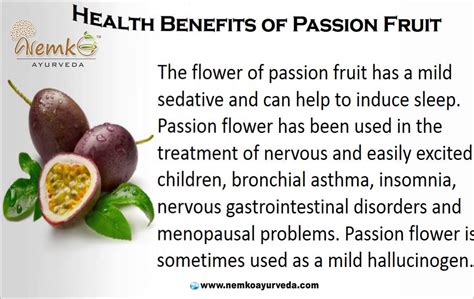 Health Benefits of Passion Fruit Passion Flower, Asthma, Insomnia, Ayurveda, Nervous, Health ...