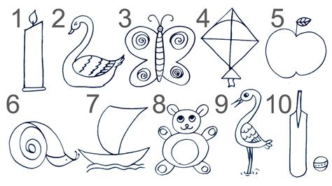 Animals Drawing Using Numbers 1 To 9