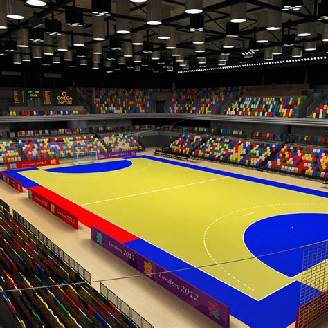 3d handball arena model