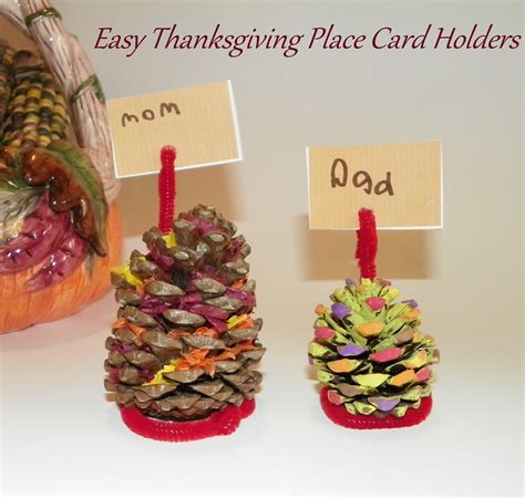 Easy Thanksgiving Place Card Holders