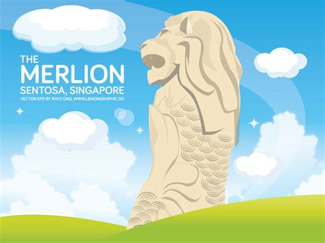 Freebies - Singapore Merlion Sentosa Vector Eps by Lemongraphic on DeviantArt