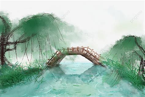 Jiangnan PNG Transparent, Jiangnan Landscape In Ink Painting, Jiangnan ...