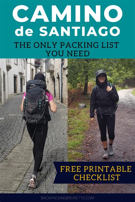 Essential Camino Packing List For Women {Free Printable Checklist}