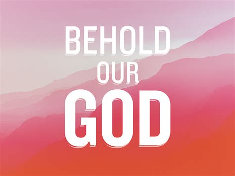 Behold Our God by Jesse Gardner on Dribbble