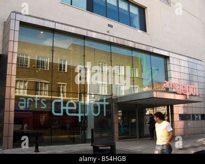 Entrance to Arts Depot North Finchley High Road London UK Stock Photo - Alamy