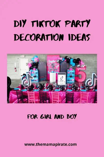 DIY TikTok Party Decoration Ideas