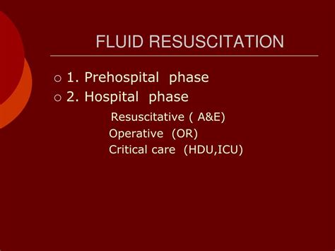 PPT - FLUID RESUSCITATION TRAUMA PATIENT PowerPoint Presentation - ID:676273