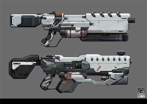 Assault rifle Design for the RISING FIRE, Jay Li on ArtStation at https://www.artstation.com ...