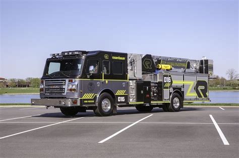 Rosenbauer 75' Mid-Mount Platform 4x4 | Fire trucks, Emergency vehicles, Fire apparatus