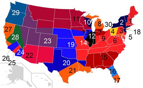 United States Map by MLB divisions by JohnnyOTGS on DeviantArt