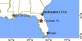 Coleman, Florida (FL) ~ population data, races, housing & economy