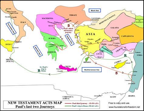 Map Of Pauls First Missionary Journey - Maping Resources