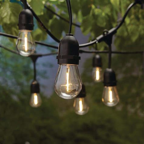 Reviews for Hampton Bay Outdoor 20 ft. 10 Socket LED Solar Edison Bulb String Light | Pg 2 - The ...