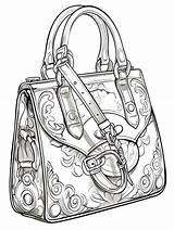 4000  Handbag Coloring Pictures sketch template