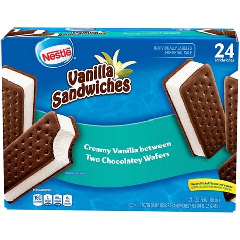 Nestle Vanilla Ice Cream Sandwiches