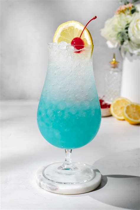 Simple Blue Lagoon Mocktail Recipe - Healthy Little Peach