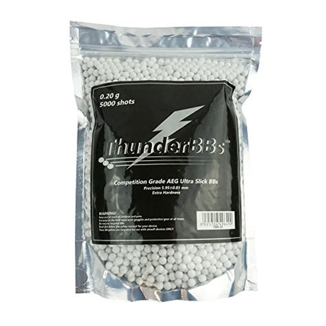 Wholesale Thunder BBs TBB0.25 Airsoft BBS 0.25G, Competition Grade, White or Off White, 4000 ...