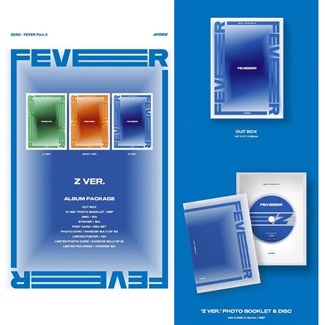 Buy ATEEZ ZERO:FEVER Part 3 Mini Album Vol.6 [Incl. First Press Only Folded Poster] (Set (All A ...